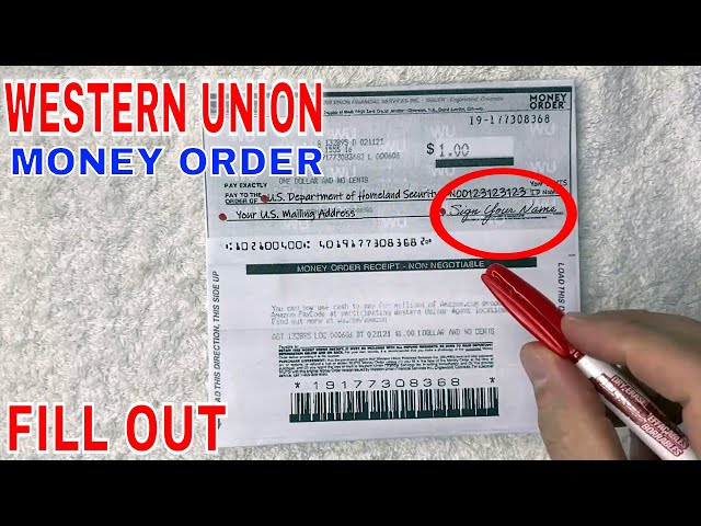 how to fill out money order